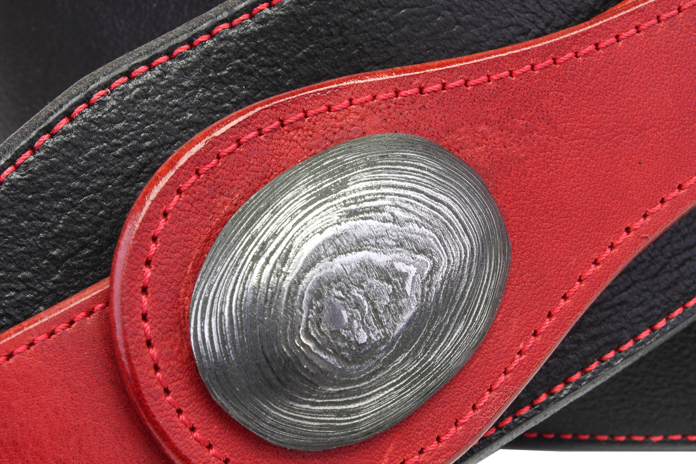 Kožený kytarový popruh  JIMMY Černý